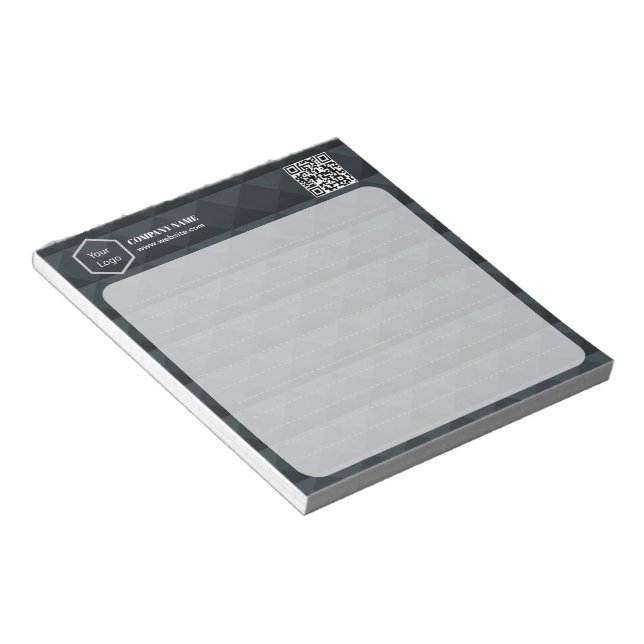 Professional Business Company Corporate Logo Notepad (Angled)