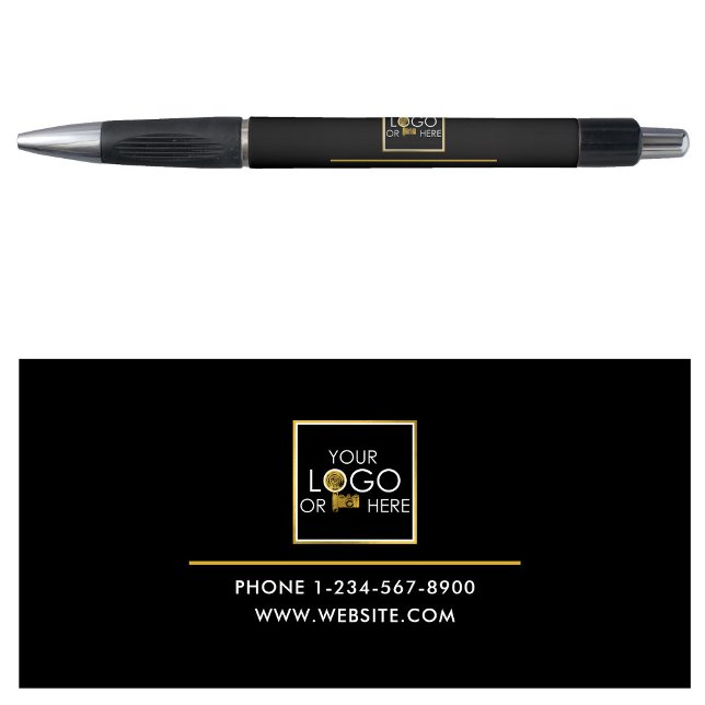 Professional Business Gold Custom Logo Photo Text (Professional Business Gold Custom Logo Photo Text Pen)