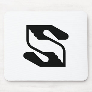 Professional Business Handshake Letter S Mouse Pad