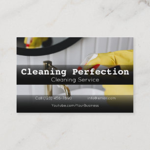 Professional Business Home Cleaning Service Card