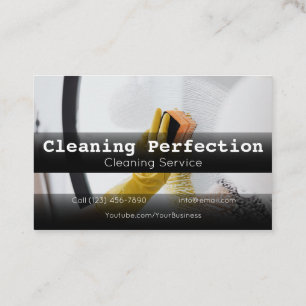 Professional Business Home Cleaning Service Card