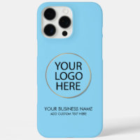 Professional Business Logo and Text Company Blue