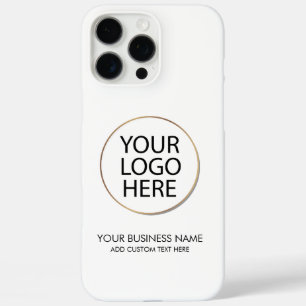 Professional Business Logo and Text Company White iPhone 16 Pro Max Case