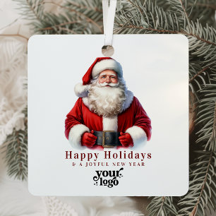 Professional Business Logo Client Gift Christmas Metal Tree Decoration