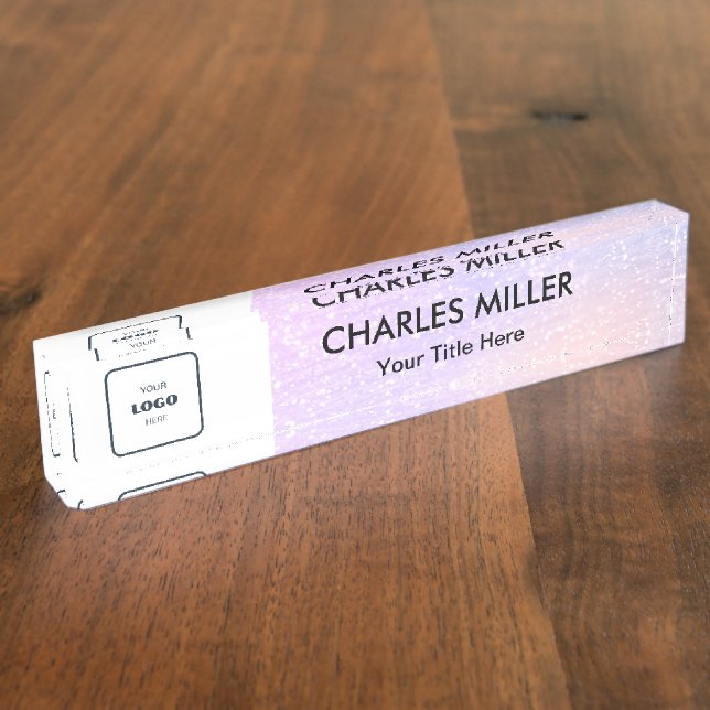 Professional business logo  nameplate (Side)