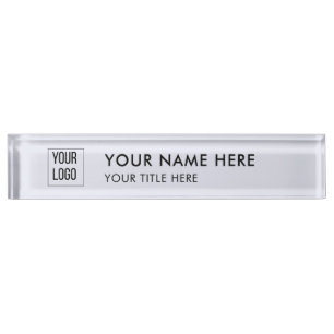 Professional Business Logo Nameplate