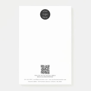 Professional Business Logo QR Code Promotional  Post-it Notes