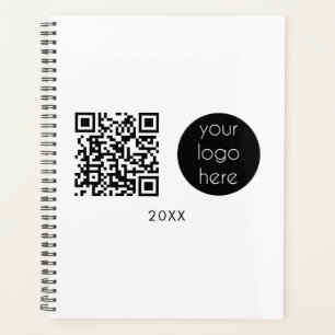 Professional Business Logo QR Code & Text Planner