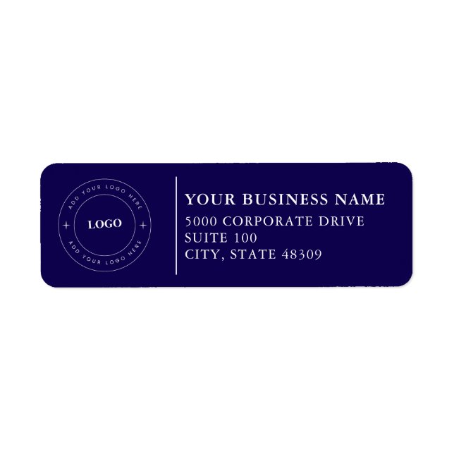  Professional Business Logo  Return Address Label (Front)