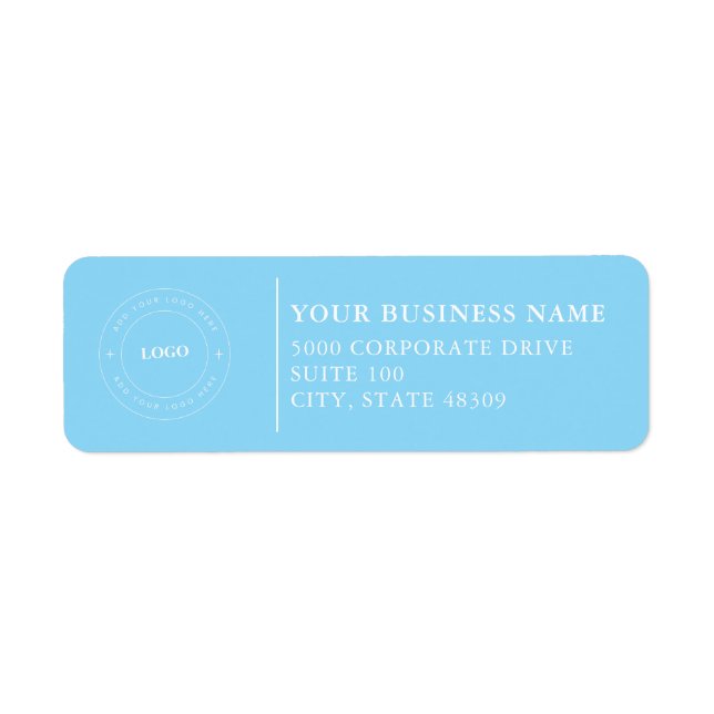  Professional Business Logo  Return Address Label (Front)
