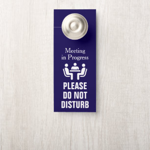 Professional Business Meeting In Progress Door Hanger