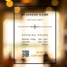 Professional Business Office QRCode Opening Hours