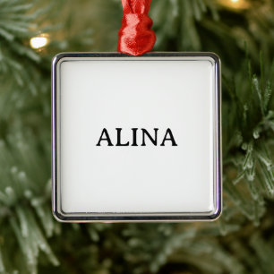 Professional Business Premium Square Metal Ornament