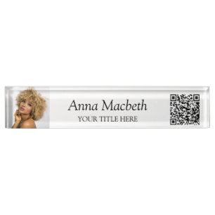 Professional Business QR code Nameplate