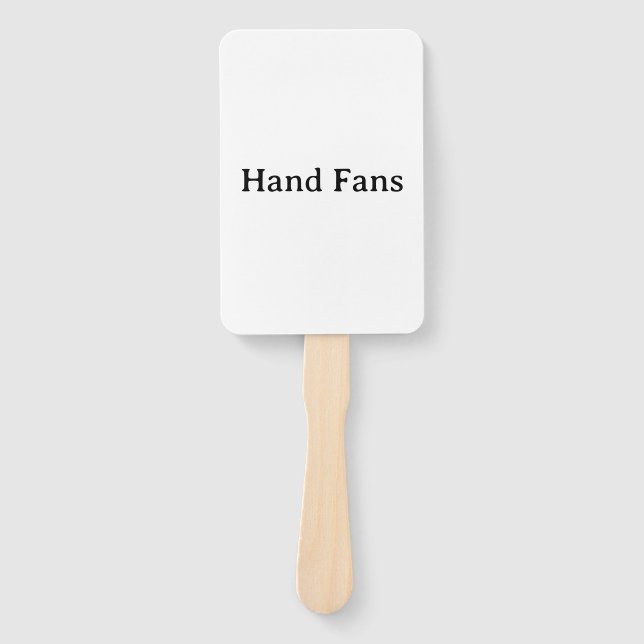 Professional Business Self-Assembly Program  Hand Fan (Front)