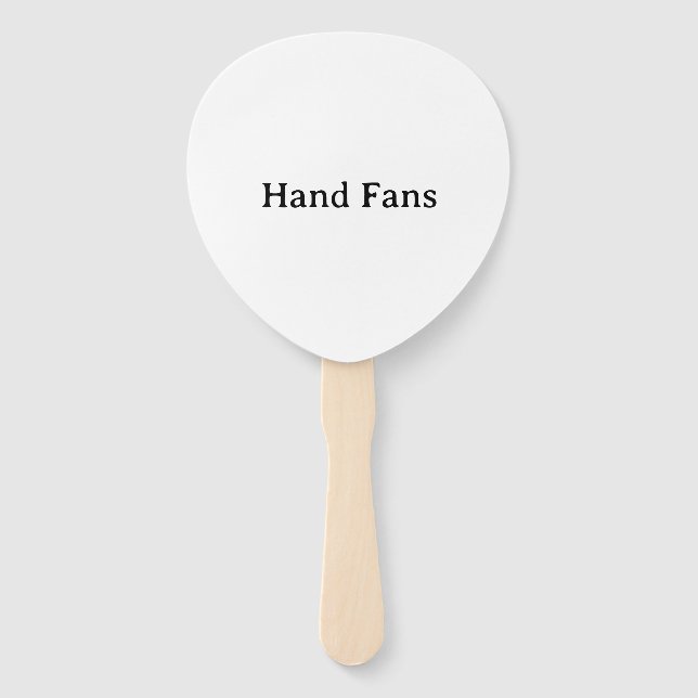 Professional Business Self-Assembly Program  Hand Fan (Front)