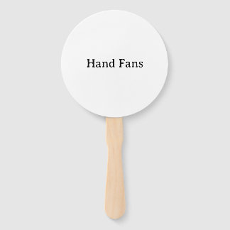 Professional Business Self-Assembly Round Program Hand Fan