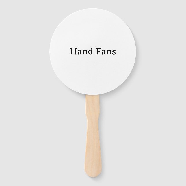 Professional Business Self-Assembly Round Program  Hand Fan (Front)