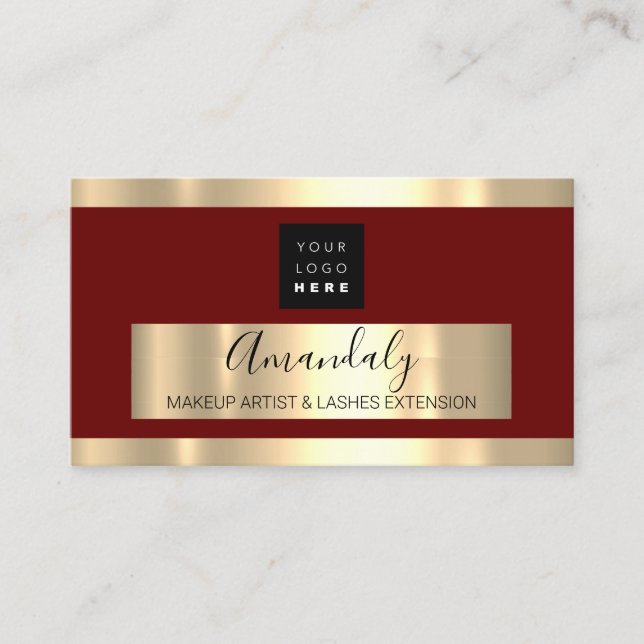 Professional Business Services Gold Logo Card (Front)