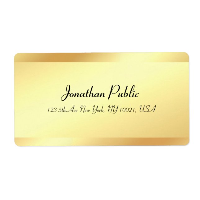 Professional Calligraphy Script Elegant Gold Look (Front)