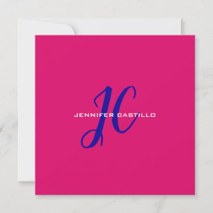 Professional Calligraphy Script Monogram Girly