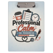 Professional Calm in Progress | Funny Nurse Gift 