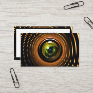 Professional Camera Lens Viewfinder Photography Business Card