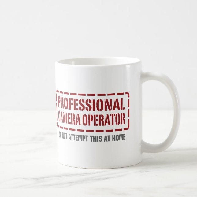 Professional Camera Operator Coffee Mug (Right)