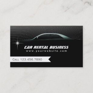Professional Car Hire/Limo Service Business Card