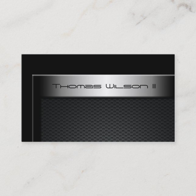 Professional Carbon Fibre Car Business Cards (Front)