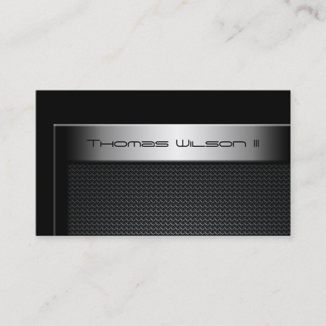 Professional Carbon Fibre Car Business Cards (Front)