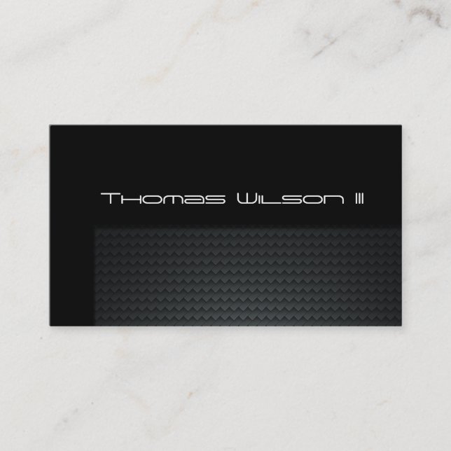 Professional Carbon Fibre Car Business Cards (Front)
