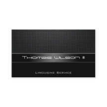 Professional Carbon Fibre Limo Business Cards