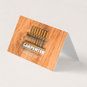 Professional Carpenter tools Business Card
