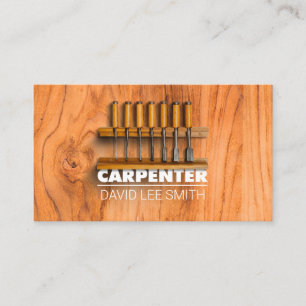 Professional Carpenter tools Business Card