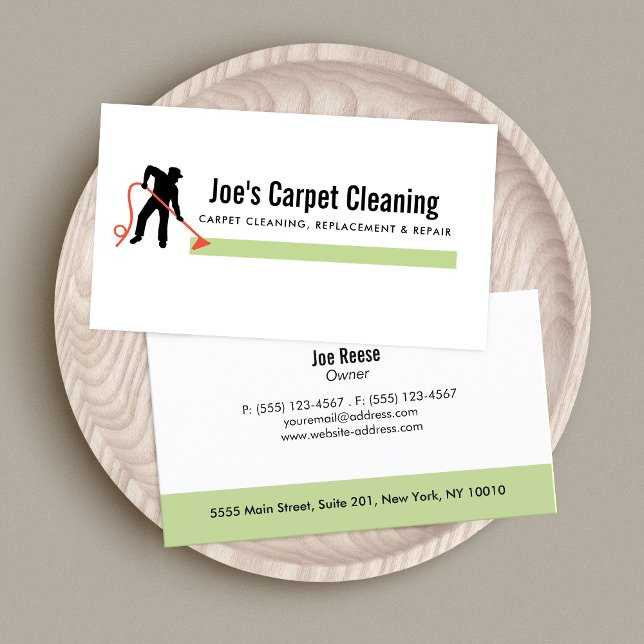 Professional Carpet Cleaning and Floor Cleaner Business Card (Creator Uploaded)