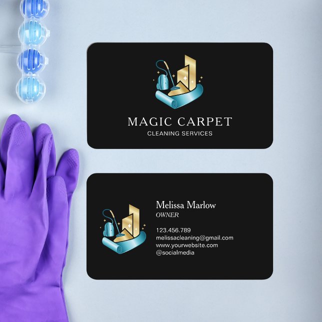 Professional Carpet Cleaning and Floor Cleaning Business Card (Creator Uploaded)