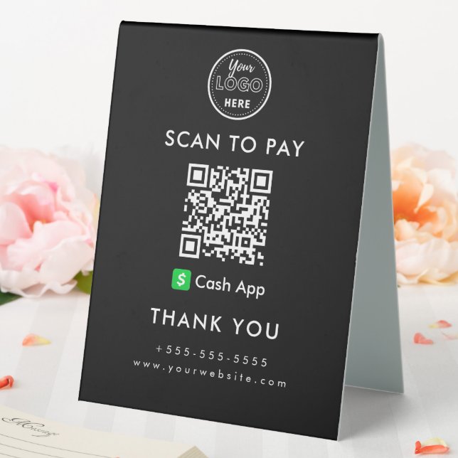Professional Cash App QR Code Scan to Pay Logo (In SItu (Wedding))