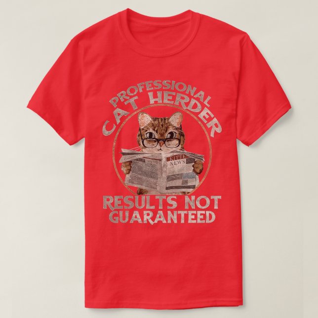 Professional Cat Herder T-Shirt (Design Front)