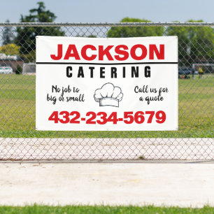 Professional Catering Service Banner Food Vendor
