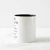 Professional Chaos Coordinator Definition Coworker Two-Tone Coffee Mug (Center)