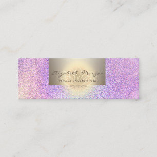Professional Charming,Lotus Flower Holographic Mini Business Card