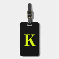 Professional Chartreuse Yellow Neon Black Monogram