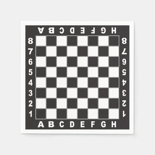 professional chess table napkin (Front)