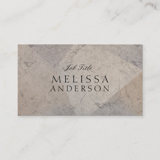 Professional Chic Marble Business Card (Front)