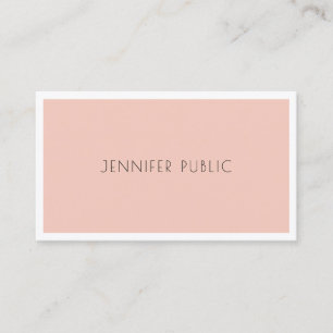 Professional Chic Simple Modern Minimalist Plain Business Card