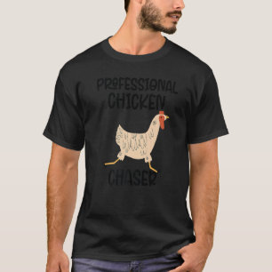 Professional Chicken Chaser Funny Farm Farmer Kids T-Shirt