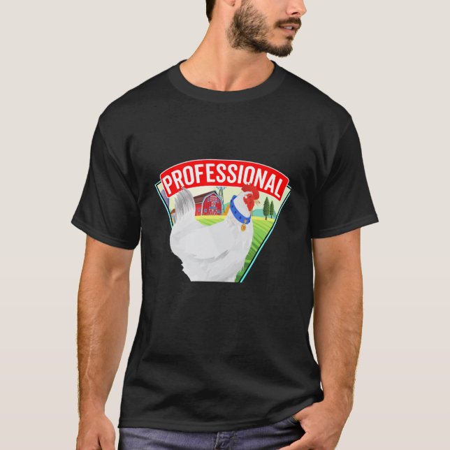 Professional Chicken Walker  Egg Farmer Walks Chic T-Shirt (Front)