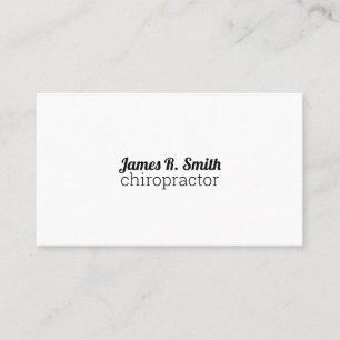 Professional Chiropractic Clinic Business Card