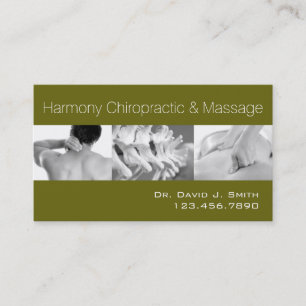 Professional Chiropractor Chiropractic Health Business Card